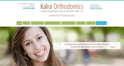 Desktop Screenshot of kalraorthodontics.com